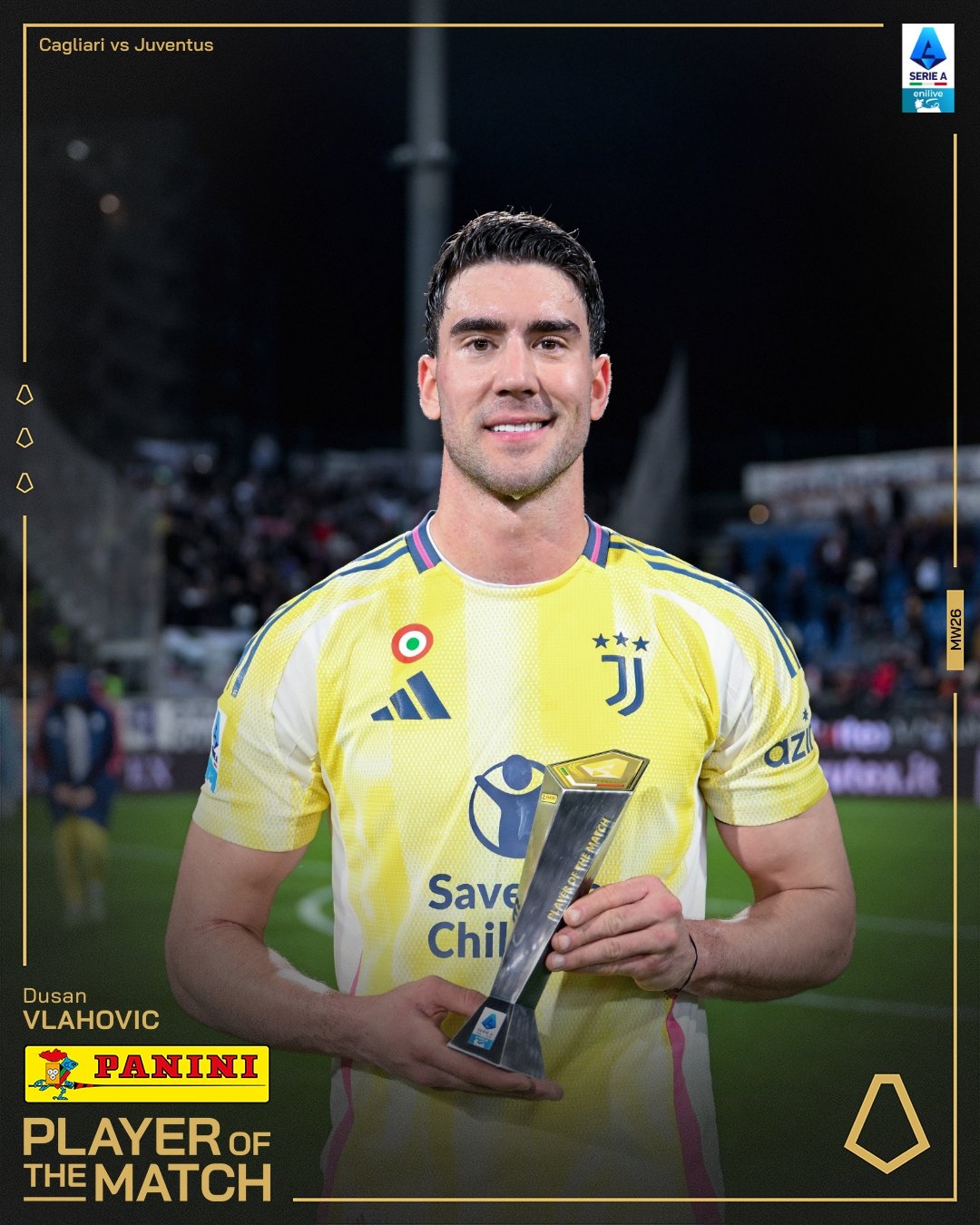  打進致勝進球！弗拉霍維奇當選尤文1-0卡利亞里全場最佳球員