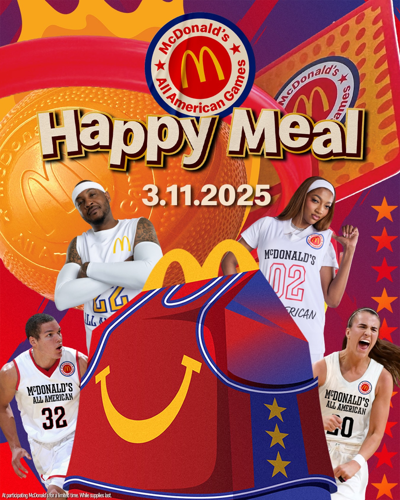  穿搭尺度大！WNBA球星安吉爾-里斯代言麥當(dāng)勞全美高中籃球賽