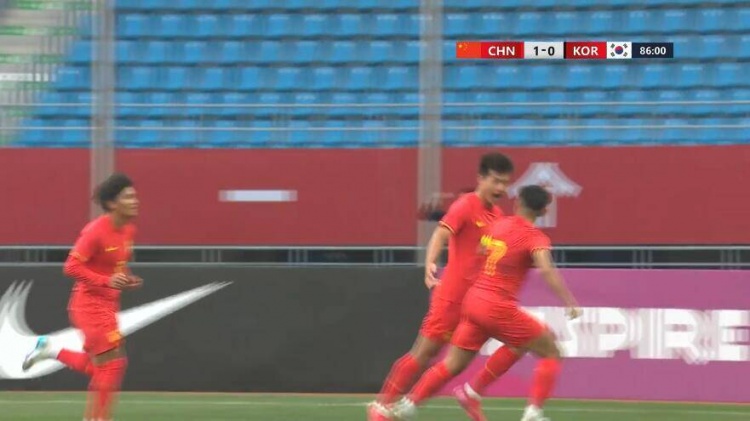  U22國足1-0韓國全場數(shù)據(jù)：控球率49%落后韓國，10射7正領(lǐng)先對手