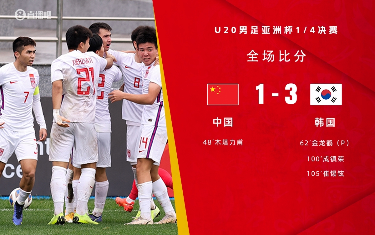  復(fù)仇！U22國足絕殺復(fù)仇韓國，2年前U20亞洲杯加時憾負(fù)無緣世青賽